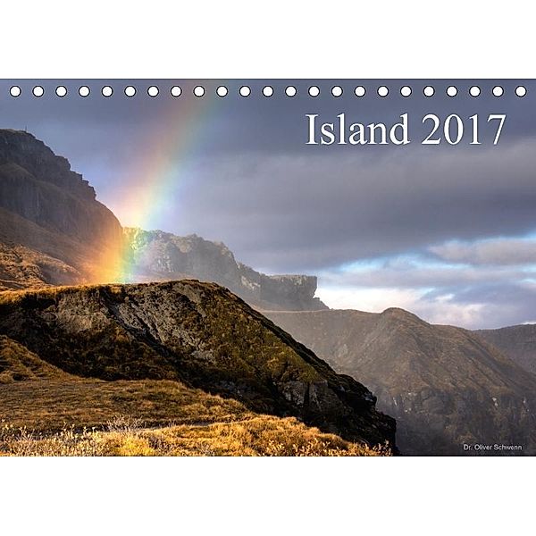 Island 2017 (Tischkalender 2017 DIN A5 quer), Oliver Schwenn