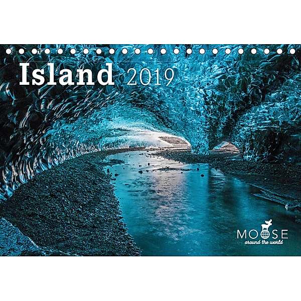 Island - 2019 (Tischkalender 2019 DIN A5 quer), Anke Schöps