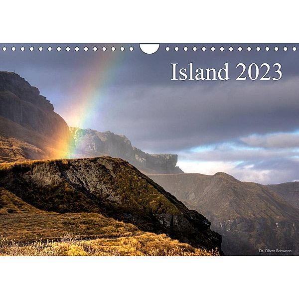 Island 2023 (Wandkalender 2023 DIN A4 quer), Dr. Oliver Schwenn