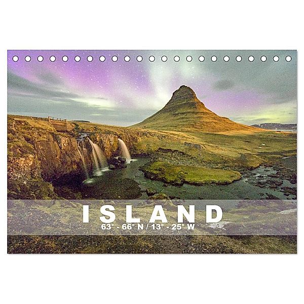 ISLAND 63° - 66° N / 13° - 25° W (Tischkalender 2024 DIN A5 quer), CALVENDO Monatskalender, Norman Preissler