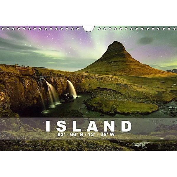 ISLAND 63° - 66° N / 13° - 25° W (Wandkalender 2017 DIN A4 quer), Norman Preißler