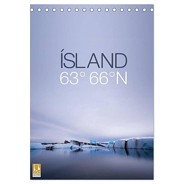 ÍSLAND 63° 66° N (Tischkalender 2024 DIN A5 hoch), CALVENDO Monatskalender, Frank Paul Kaiser