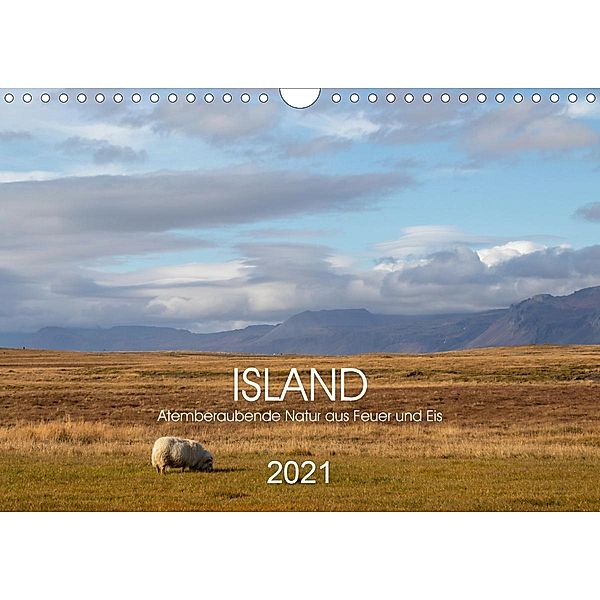 ISLAND Atemberaubende Natur aus Feuer und Eis (Wandkalender 2021 DIN A4 quer), Denise Graupner