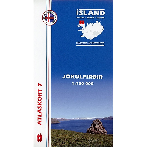 Island Atlaskort 07 Jökulfirdir 1:100.000