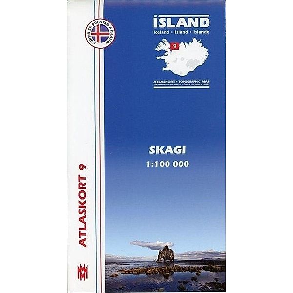 Island Atlaskort 09 Skagi 1:100.000