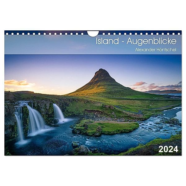 Island - Augenblicke 2024 (Wandkalender 2024 DIN A4 quer), CALVENDO Monatskalender, Alexander Höntschel