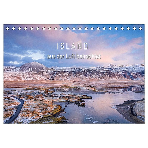 Island aus der Luft betrachtet (Tischkalender 2025 DIN A5 quer), CALVENDO Monatskalender, Calvendo, Peter Schürholz