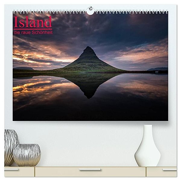 Island - die raue Schönheit (hochwertiger Premium Wandkalender 2025 DIN A2 quer), Kunstdruck in Hochglanz, Calvendo, Dieter Weck