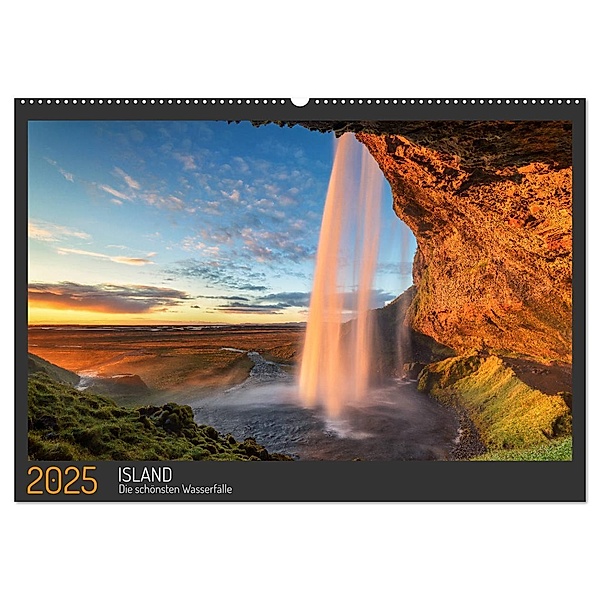 Island - Die schönsten Wasserfälle (Wandkalender 2025 DIN A2 quer), CALVENDO Monatskalender, Calvendo, Thomas Schnitzler Naturfotografie