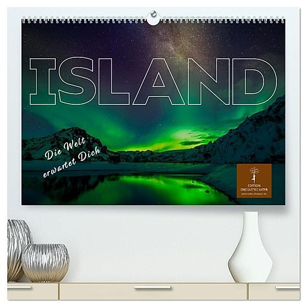 Island - die Welt erwartet Dich (hochwertiger Premium Wandkalender 2024 DIN A2 quer), Kunstdruck in Hochglanz, Peter Roder