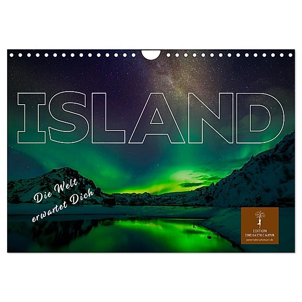 Island - die Welt erwartet Dich (Wandkalender 2024 DIN A4 quer), CALVENDO Monatskalender, Peter Roder