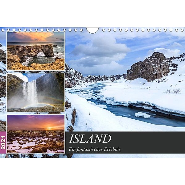 ISLAND Ein fantastisches Erlebnis (Wandkalender 2021 DIN A4 quer), Melanie Viola