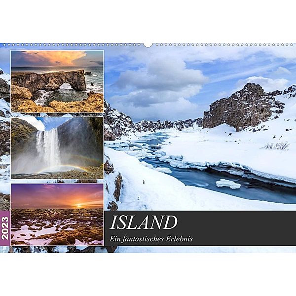 ISLAND Ein fantastisches Erlebnis (Wandkalender 2023 DIN A2 quer), Melanie Viola