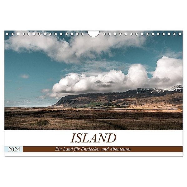 Island. Ein Land für Entdecker und Abenteurer. (Wandkalender 2024 DIN A4 quer), CALVENDO Monatskalender, Marcus Hennen