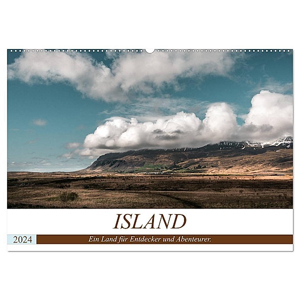 Island. Ein Land für Entdecker und Abenteurer. (Wandkalender 2024 DIN A2 quer), CALVENDO Monatskalender, Marcus Hennen