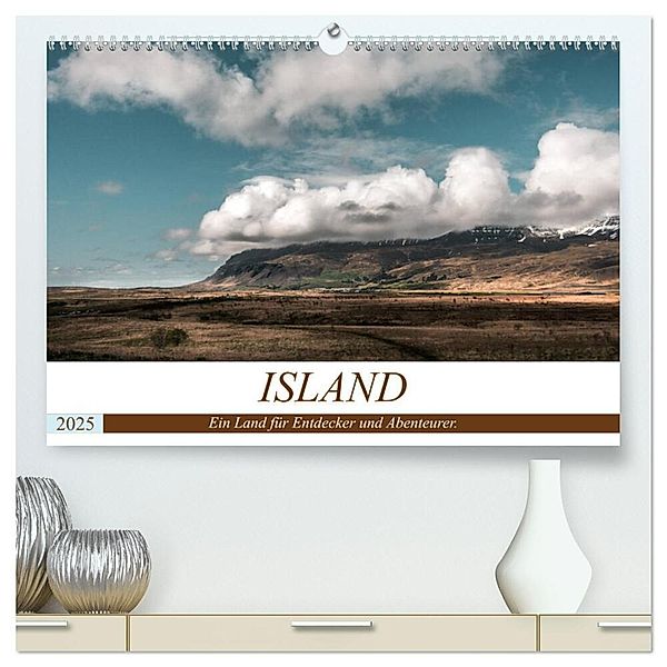 Island. Ein Land für Entdecker und Abenteurer. (hochwertiger Premium Wandkalender 2025 DIN A2 quer), Kunstdruck in Hochglanz, Calvendo, Marcus Hennen