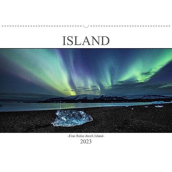Island -Eine Reise durch Island- (Wandkalender 2023 DIN A2 quer), Peter Spellerberg