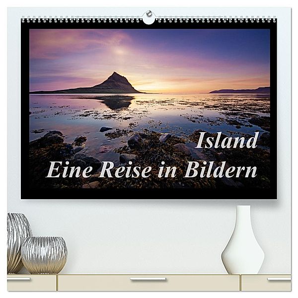 Island - Eine Reise in Bildern (hochwertiger Premium Wandkalender 2025 DIN A2 quer), Kunstdruck in Hochglanz, Calvendo, Manuela Kägi