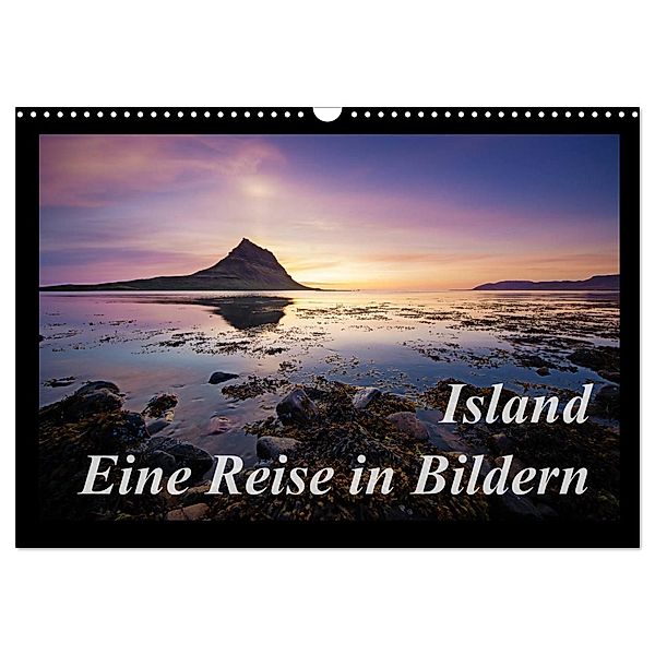 Island - Eine Reise in Bildern (Wandkalender 2024 DIN A3 quer), CALVENDO Monatskalender, Manuela Kägi