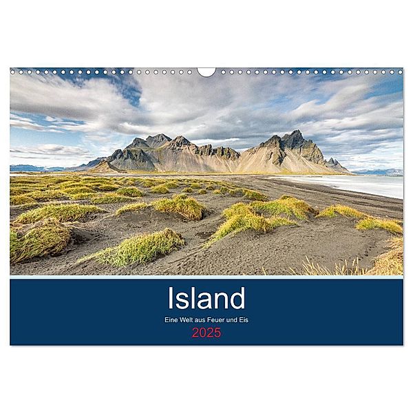 Island - Eine Welt aus Feuer und Eis (Wandkalender 2025 DIN A3 quer), CALVENDO Monatskalender, Calvendo, Martin Möller