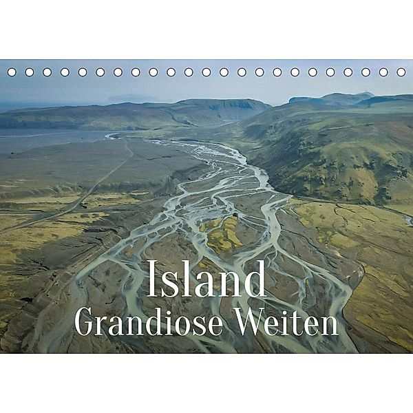 Island - Grandiose Weiten (Tischkalender 2023 DIN A5 quer), In X Tagen um die Welt