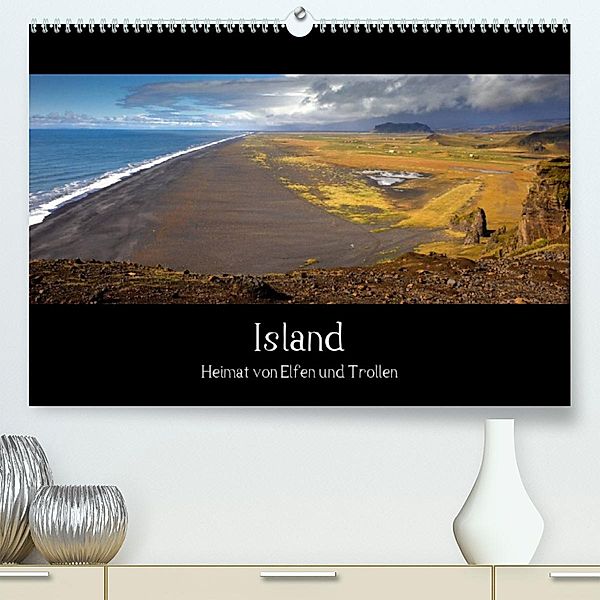 Island - Heimat von Elfen und Trollen (Premium, hochwertiger DIN A2 Wandkalender 2023, Kunstdruck in Hochglanz), Wolfram Plettscher