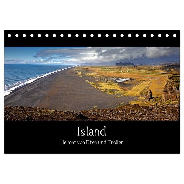 Island - Heimat von Elfen und Trollen (Tischkalender 2024 DIN A5 quer), CALVENDO Monatskalender, Wolfram Plettscher
