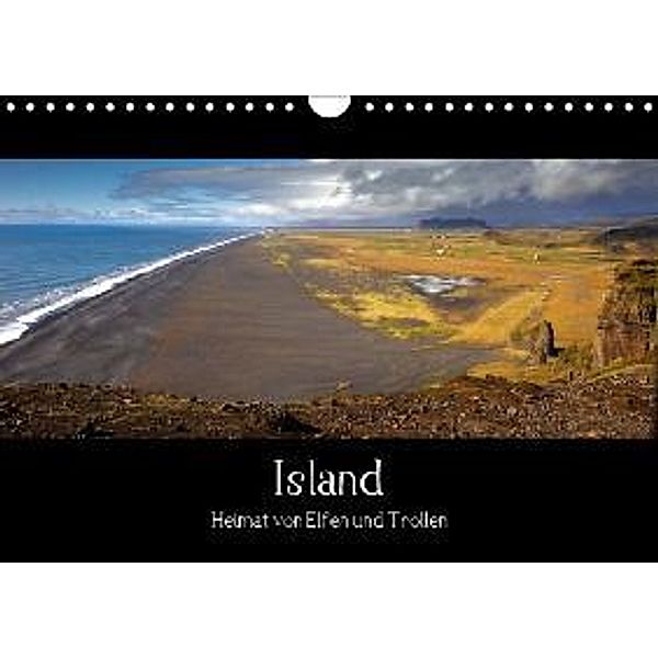 Island - Heimat von Elfen und Trollen (Wandkalender 2016 DIN A4 quer), Wolfram Plettscher