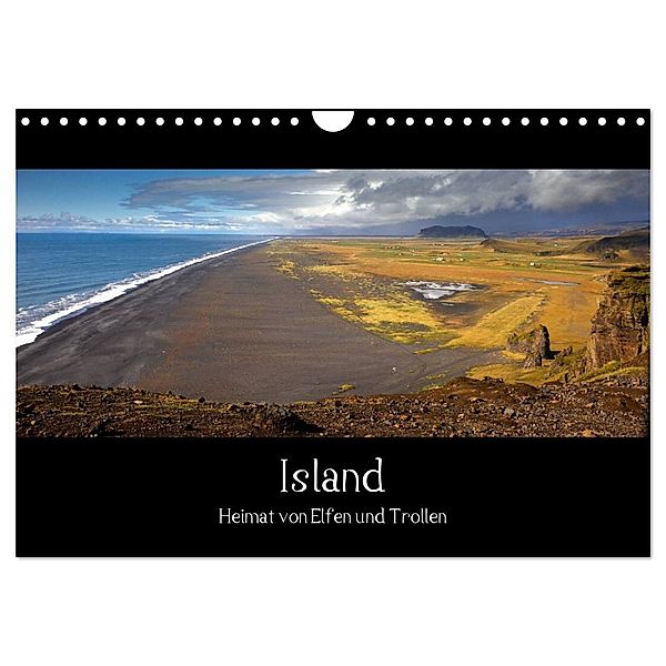 Island - Heimat von Elfen und Trollen (Wandkalender 2024 DIN A4 quer), CALVENDO Monatskalender, Wolfram Plettscher