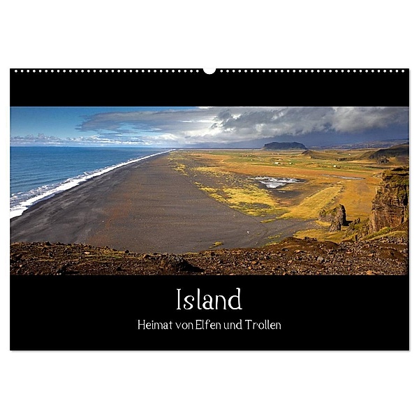Island - Heimat von Elfen und Trollen (Wandkalender 2024 DIN A2 quer), CALVENDO Monatskalender, Wolfram Plettscher