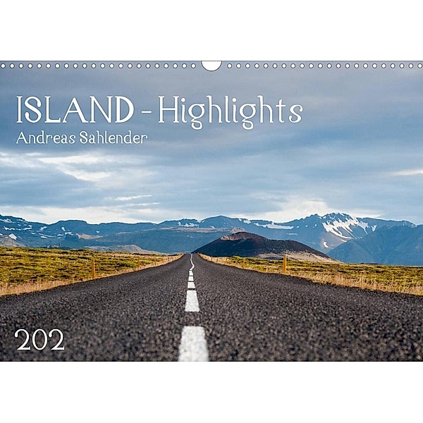 Island Highlights (Wandkalender 2023 DIN A3 quer), Andreas Sahlender