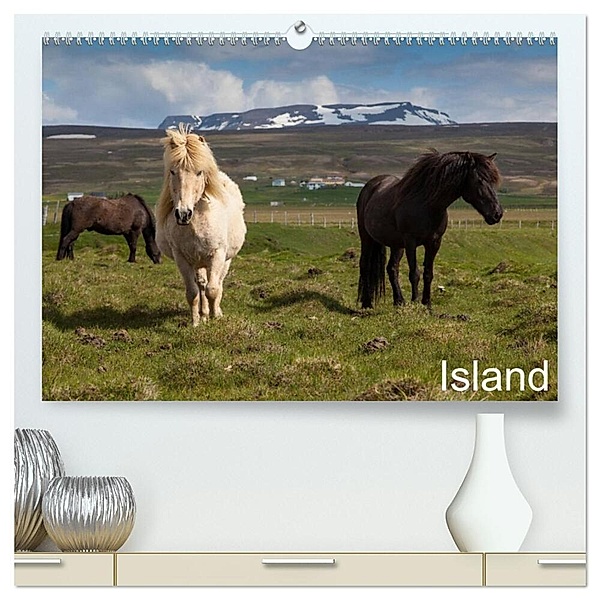 Island (hochwertiger Premium Wandkalender 2024 DIN A2 quer), Kunstdruck in Hochglanz, Helmut Gulbins