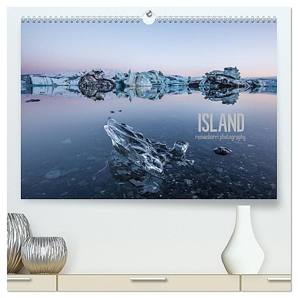 Island (hochwertiger Premium Wandkalender 2024 DIN A2 quer), Kunstdruck in Hochglanz, Roman Burri