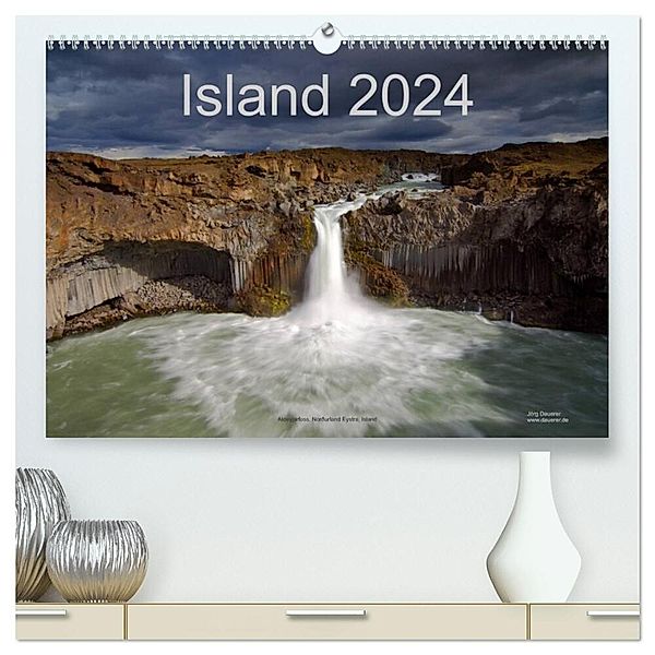 Island (hochwertiger Premium Wandkalender 2024 DIN A2 quer), Kunstdruck in Hochglanz, Jörg Dauerer