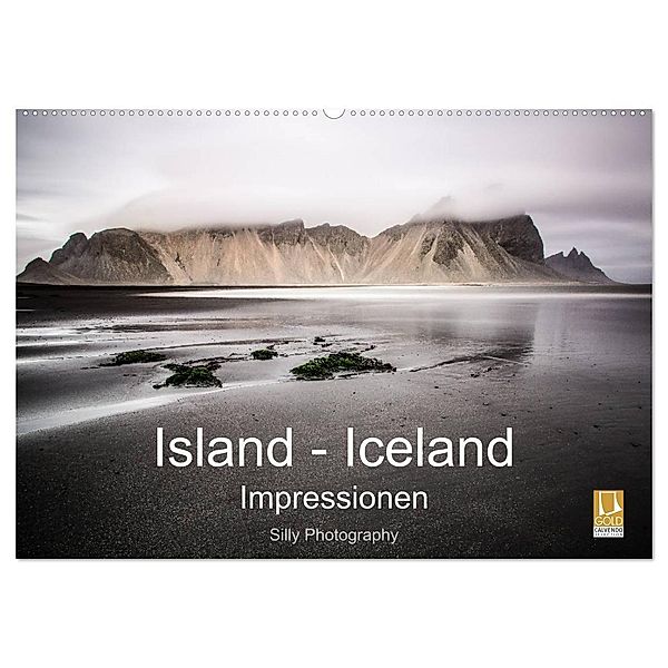 Island - Iceland Impressionen (Wandkalender 2024 DIN A2 quer), CALVENDO Monatskalender, Silly Photography