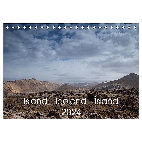 Island - Iceland - Ísland (Tischkalender 2024 DIN A5 quer), CALVENDO Monatskalender, Astrid Hiob