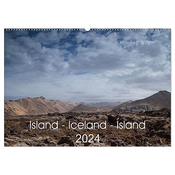 Island - Iceland - Ísland (Wandkalender 2024 DIN A2 quer), CALVENDO Monatskalender, Astrid Hiob