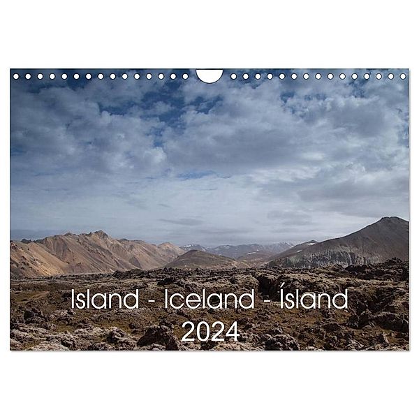 Island - Iceland - Ísland (Wandkalender 2024 DIN A4 quer), CALVENDO Monatskalender, Astrid Hiob