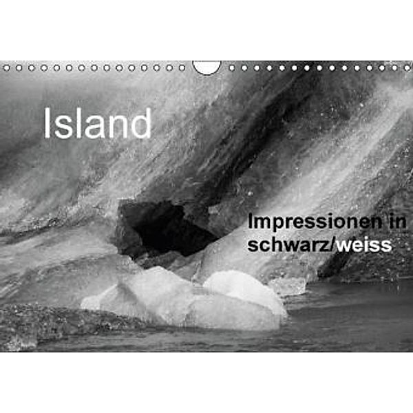 Island Impressionen in schwarz/weiss (Wandkalender 2016 DIN A4 quer), Sabine Reuke