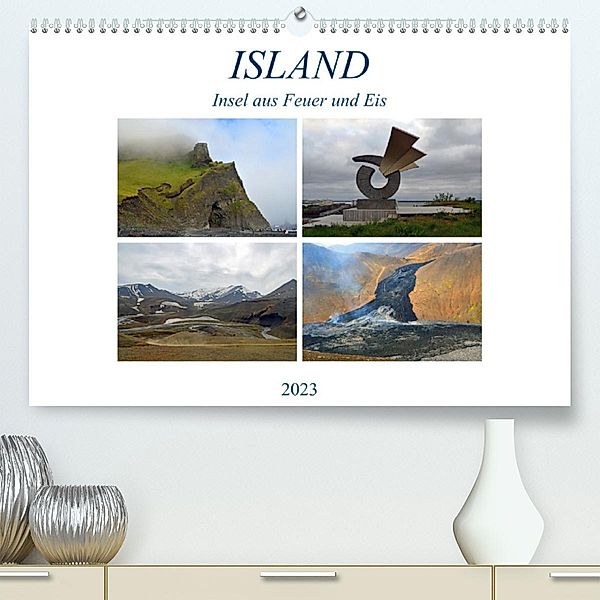 ISLAND, Insel aus Feuer und Eis (Premium, hochwertiger DIN A2 Wandkalender 2023, Kunstdruck in Hochglanz), Ulrich Senff