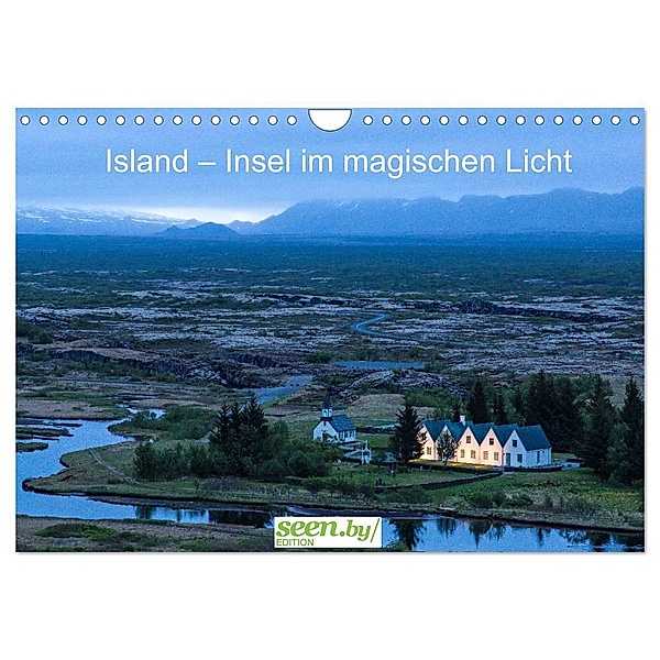 Island - Insel im magischen Licht (Wandkalender 2024 DIN A4 quer), CALVENDO Monatskalender, Thomas Hafen