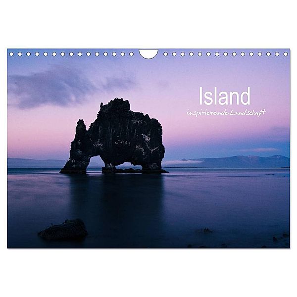 Island - inspirierende Landschaft (Wandkalender 2024 DIN A4 quer), CALVENDO Monatskalender, Frauke Gimpel