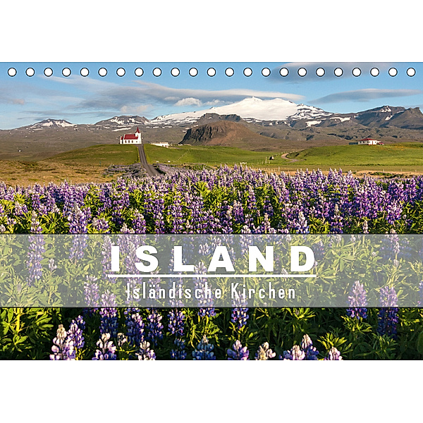 Island: Isländische Kirchen (Tischkalender 2019 DIN A5 quer), Norman Preißler