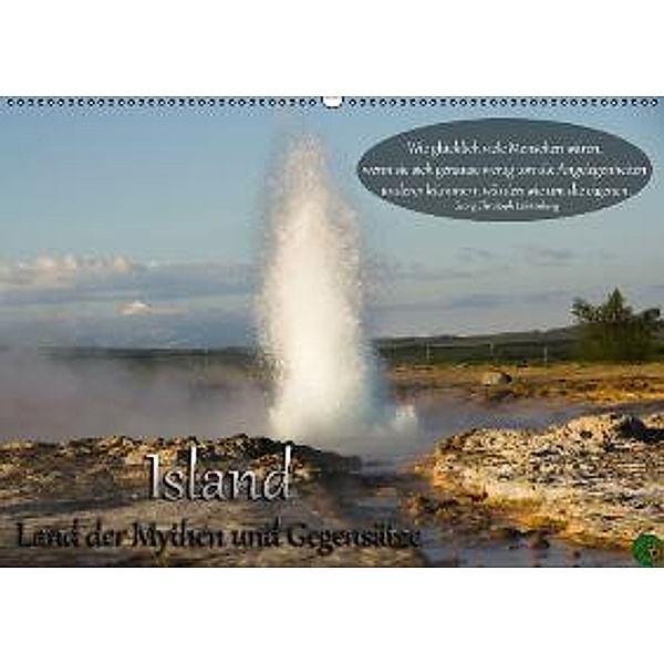 Island - Land der Mythen und Gegensätze (Wandkalender 2016 DIN A2 quer), Alexandra Burdis