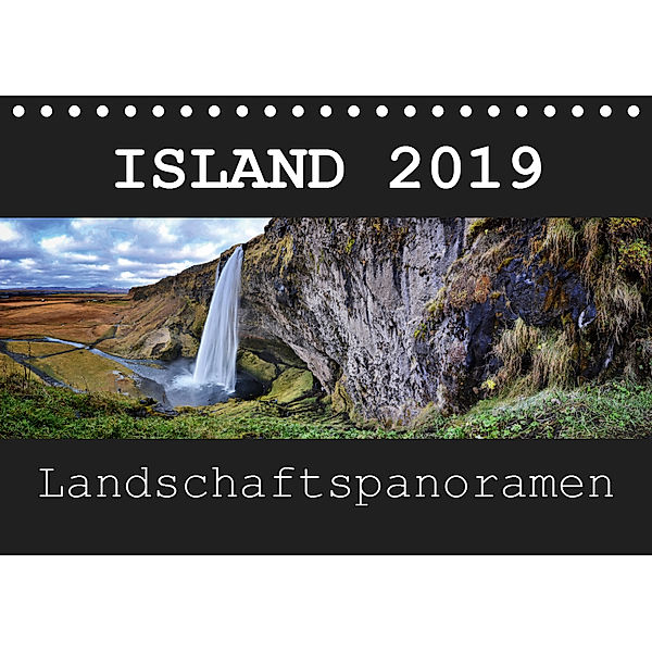 Island Landschaftspanoramen (Tischkalender 2019 DIN A5 quer), Dirk Vonten