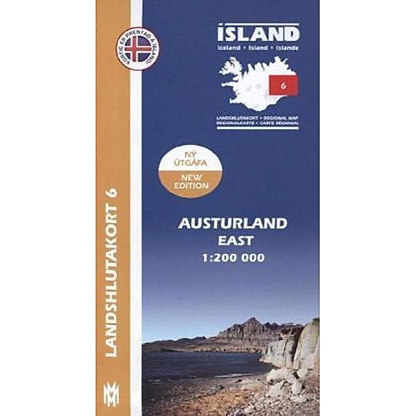 Island - Landshlutakort Austurland (Ost)