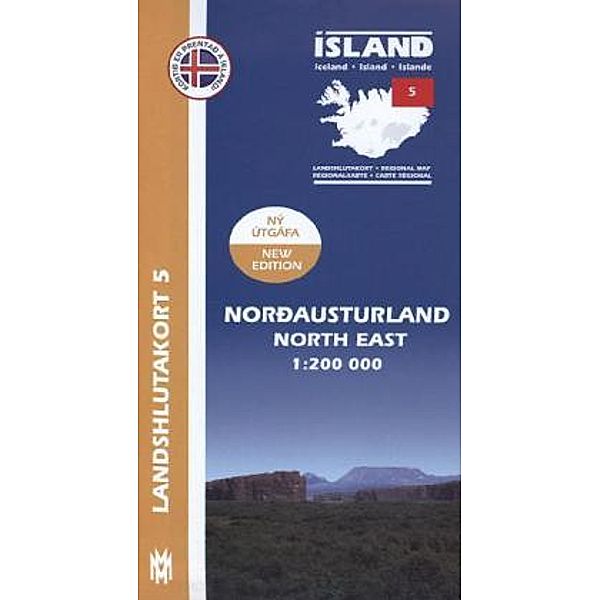 Island - Landshlutakort Nordausturland (Nordosten)