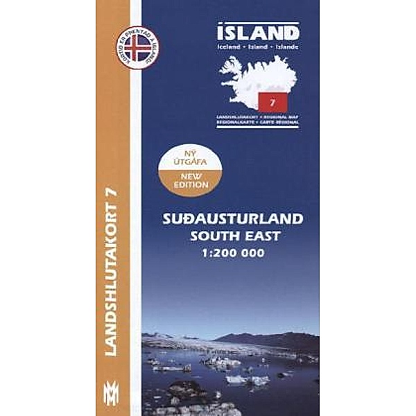 Island - Landshlutakort Sudausturland (Südosten)