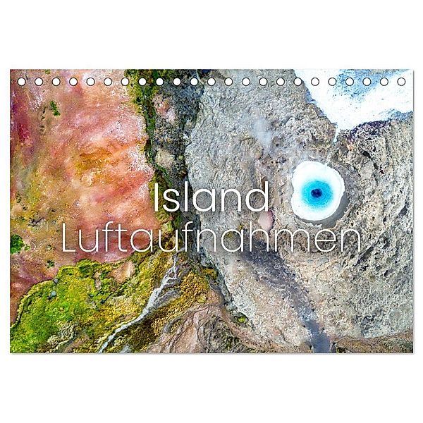Island Luftaufnahmen (Tischkalender 2024 DIN A5 quer), CALVENDO Monatskalender, SF