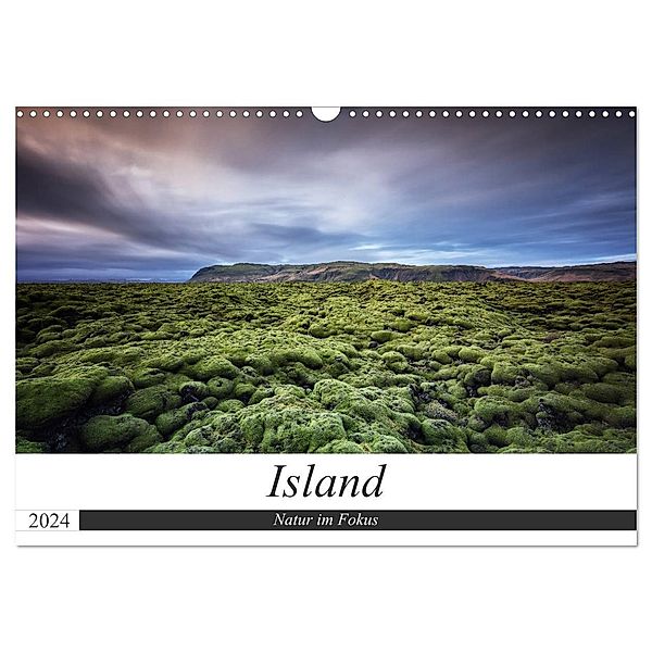 Island - Natur im Fokus (Wandkalender 2024 DIN A3 quer), CALVENDO Monatskalender, Dieter Weck